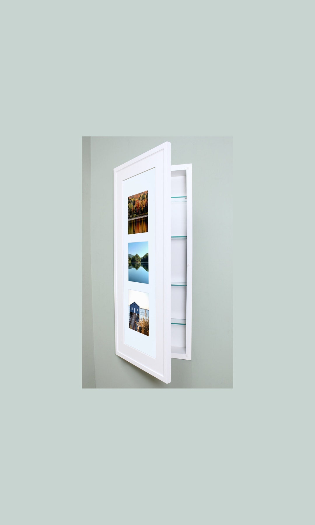 14x36 XXL Concealed Medicine With a Picture Frame Door You