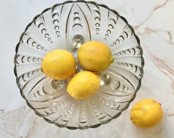 Vintage Anchor Hocking Burple Pattern Glass Bowl – Art Deco Fruit Dish