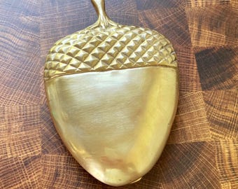 Vintage Brass Acorn Door Knocker - Woodland Inspired Hardware