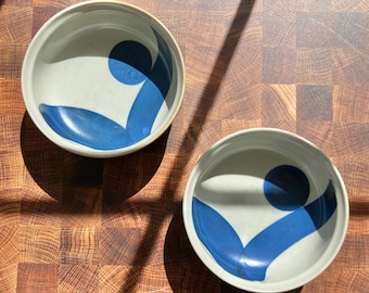 Set of 2 Jim Kaneko Iron Mountain Stoneware Bowls – Lookout Mountain Series - Modernist Kitchen