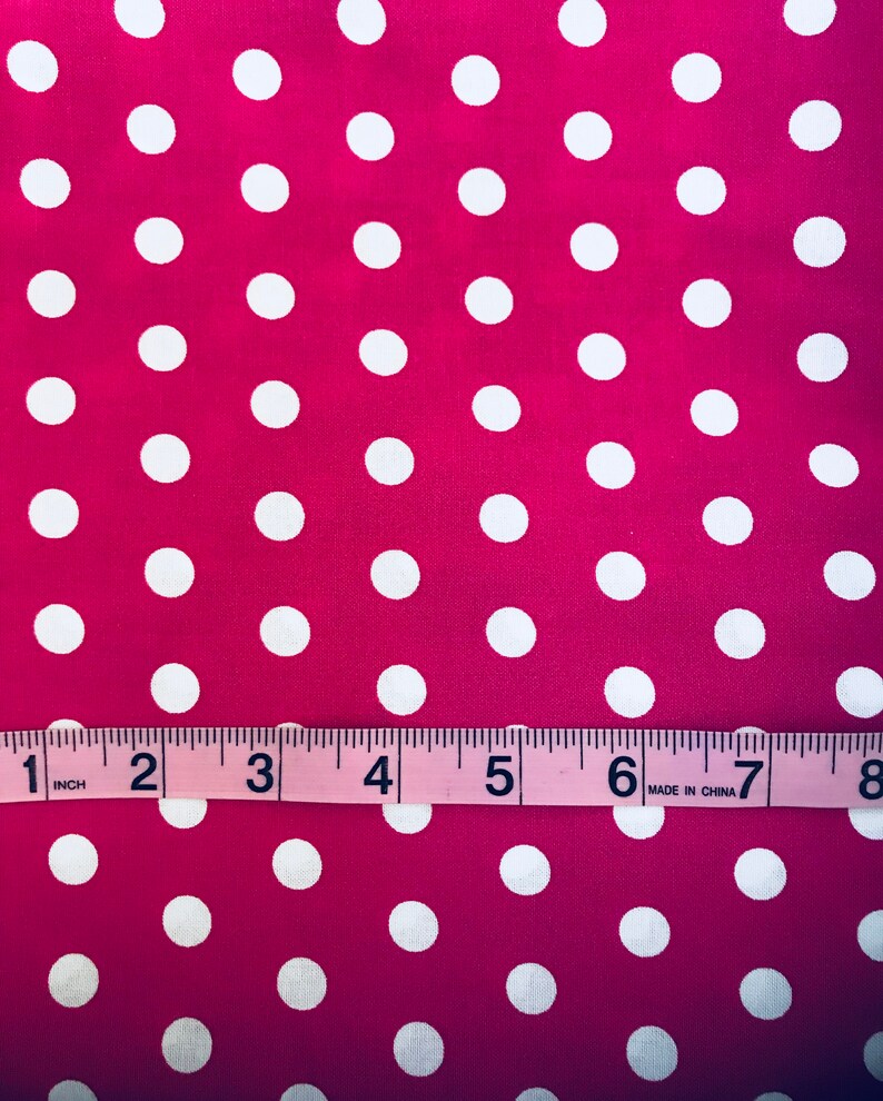 apparel hair crafts 1 yard cut applique quilting Polka Dot Fabric kids crafts crafts