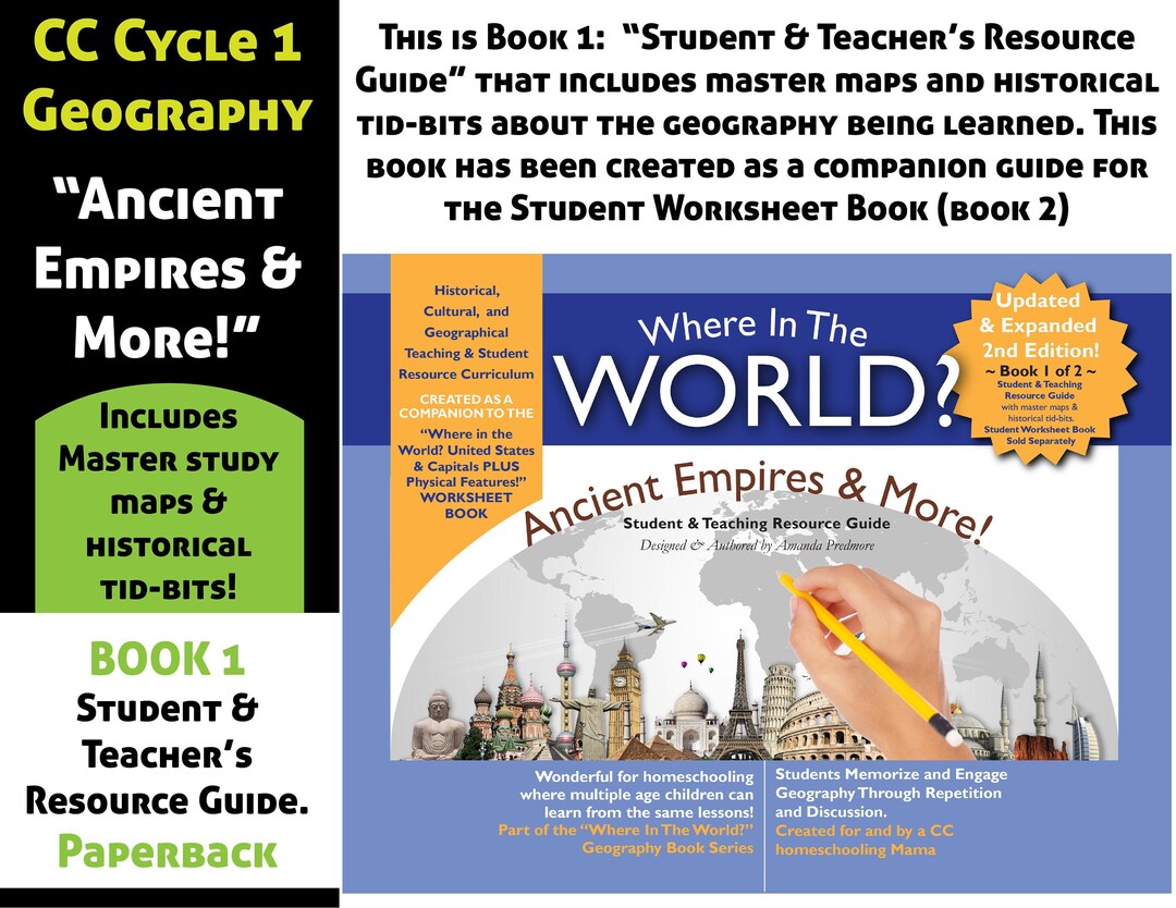 Homeschool Ancient Empires Geography Book 1 Student & Teacher's