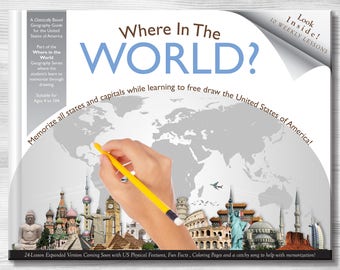 Where in the World Geography USA States & Capitals (Compatible with Classical Conversations Cycle 3 - 4th Edition)