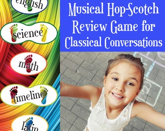 Musical Hop Scotch Classical Conversations Review Game!