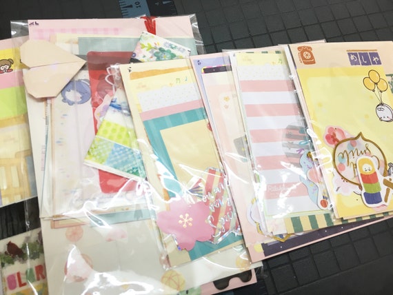40 Item Stationery Grab Bag Grab Bag Sticker Grab Bag Stationery Supplies  Pen Pal Kit Journal Supplies Stationery Memo Sheets 