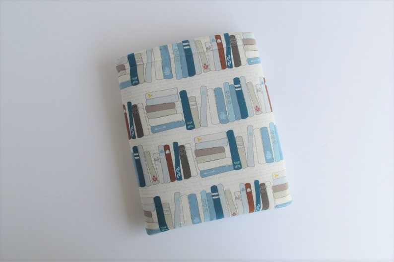 Bookshelf Fabric Book Sleeve Bookmark Etsy