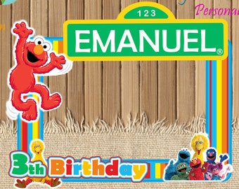Sesame Street Photo Booth / Sesame Street Party / Birthday Backdrops / Birthday Photo Booths / Sesame Street Birthday / Elmo Birthday party
