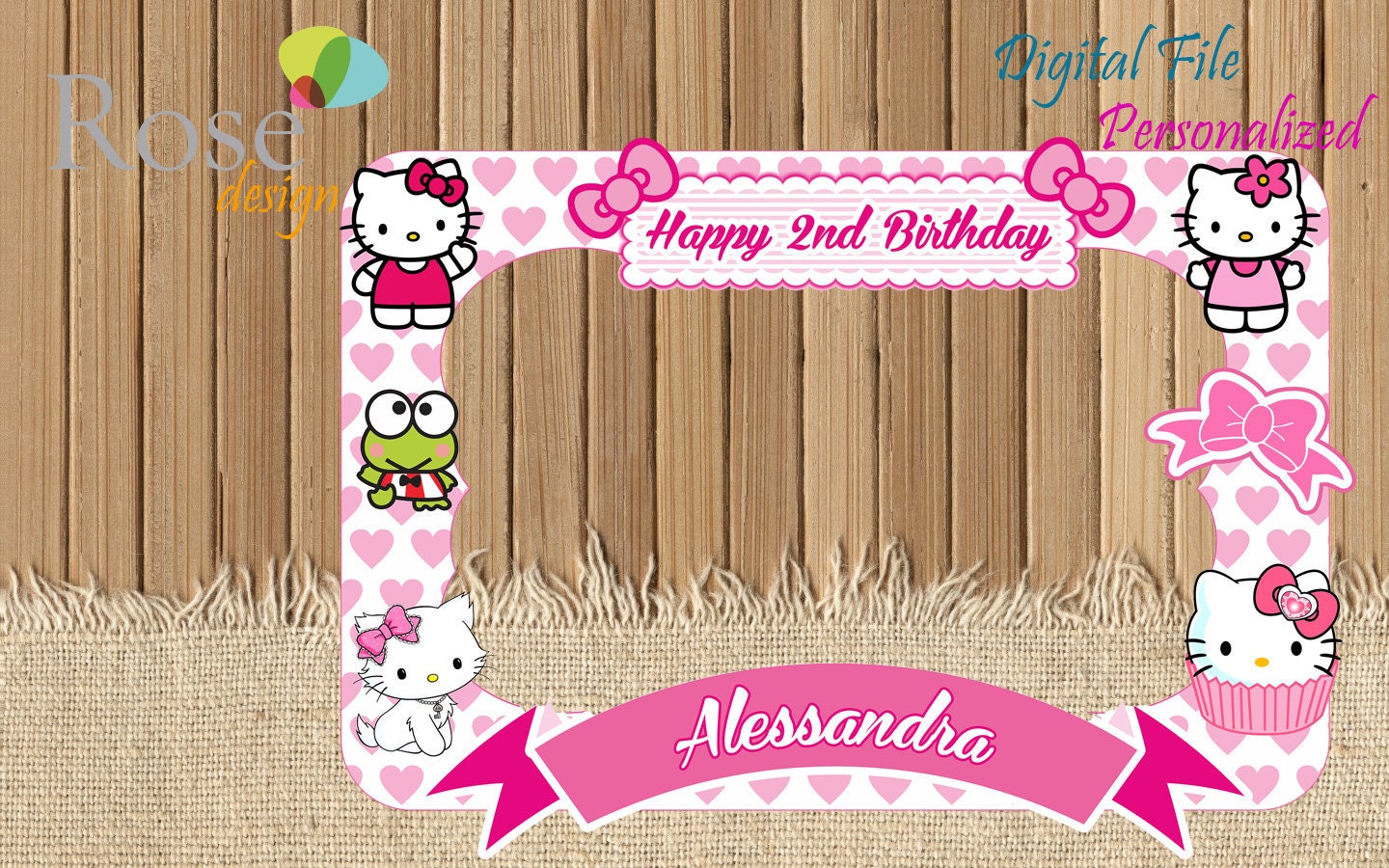Hello Kitty Photo Booth / Hello Kitty Birthday / Backdrops / Etsy