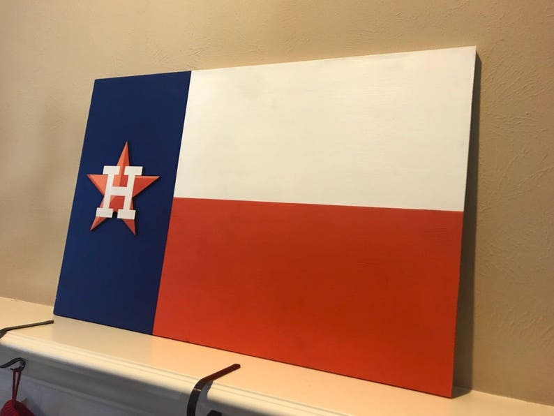 Houston Astros Flag Wood Flag Houston Texas World Series Etsy