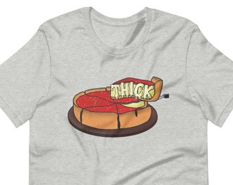 Koszulka z krótkim rękawem unisex THICK Deep Dish Pizza