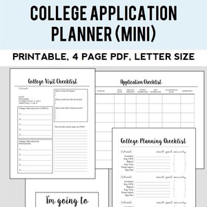 College Admissions Planner (small kit)