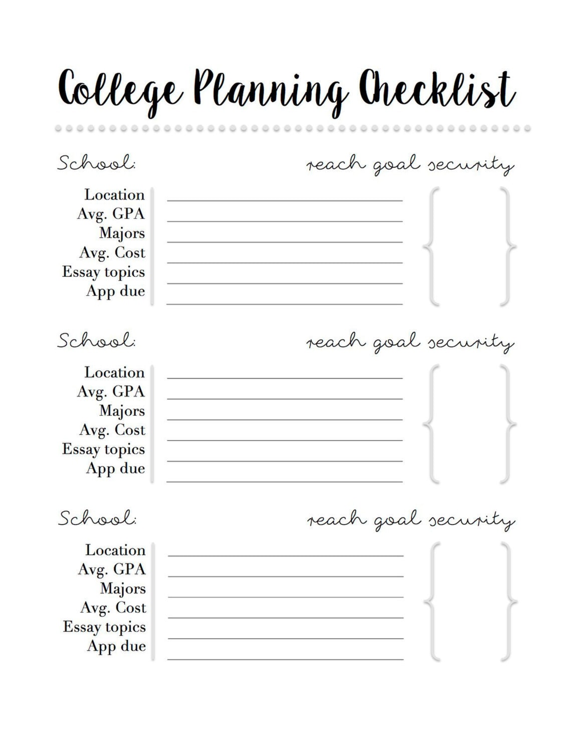 college-application-planner-15-page-printable-etsy