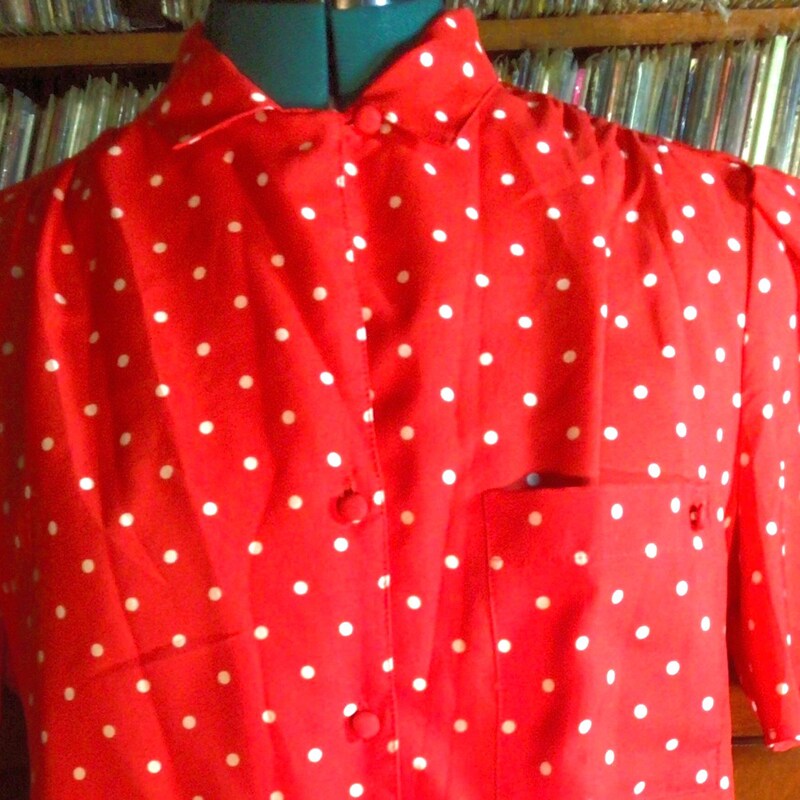 Red polka dot shirt etsy