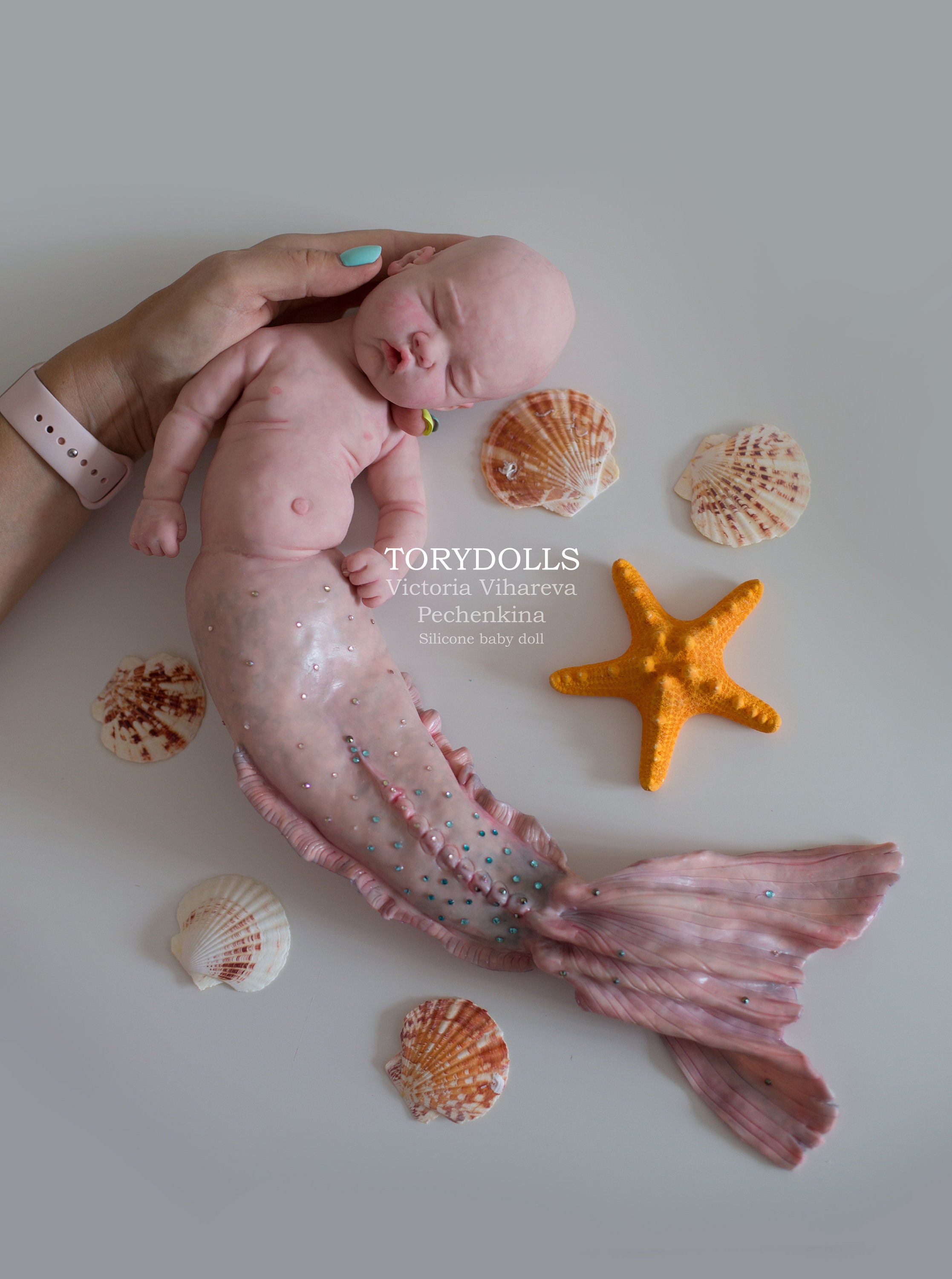 SILICONE BABY Mermaid 12.5 in by Victoria Vihareva Etsy