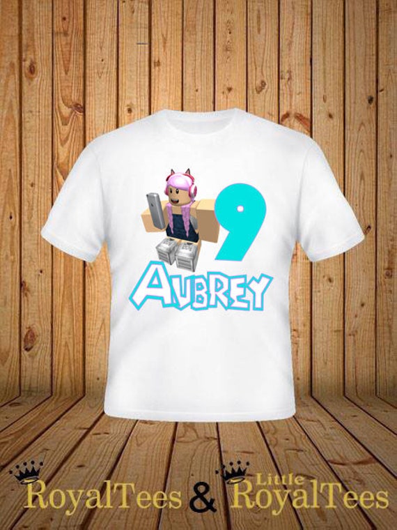 Roblox Girl Birthday Shirt Etsy - jenna roblox clothes