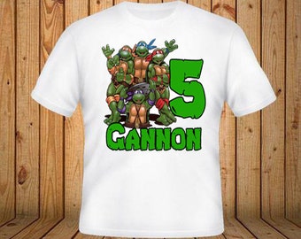 Ninja Turtle Birthday Shirt