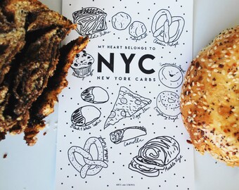 New York Carbs - Print 4x6