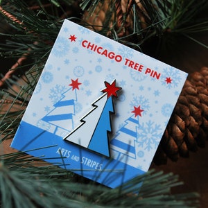 Chicago Christmas Tree - Pin