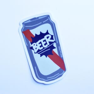Canette de bière - Autocollant