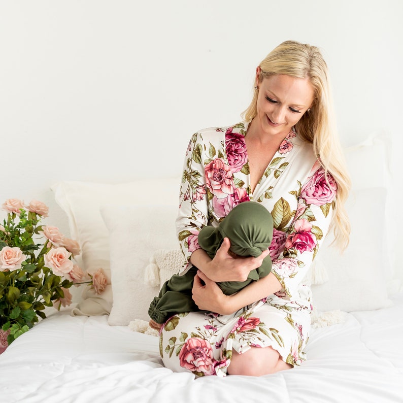 Mom Robe maternity robes Mommy Robe and Sleep Sack Mommy Etsy