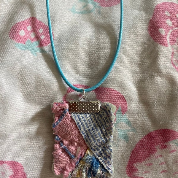 Antique Quilt Necklace