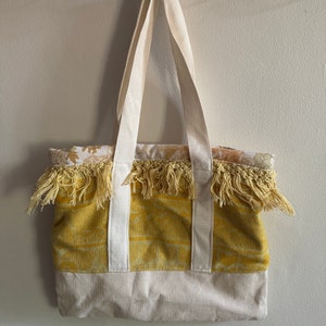 Repurposed Vintage Textile Tote