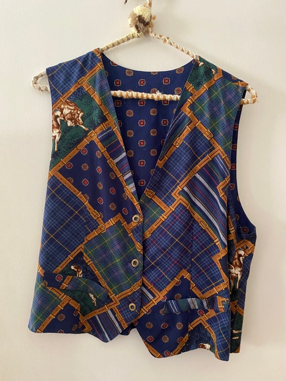 Vintage Reversible Homemade Vest