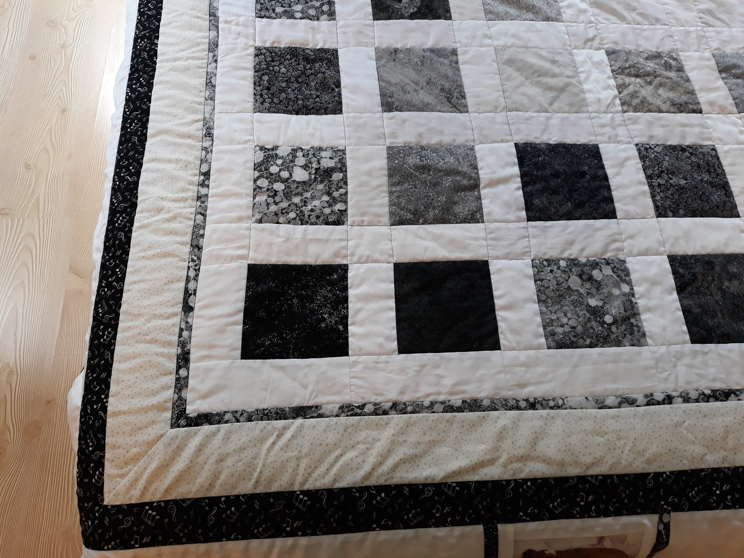 Black White Quilt Etsy UK