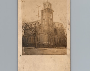 1911 Armstrong High School Richmond Virginia Hilton Studio Real Photo Postcard RPPC Vintage