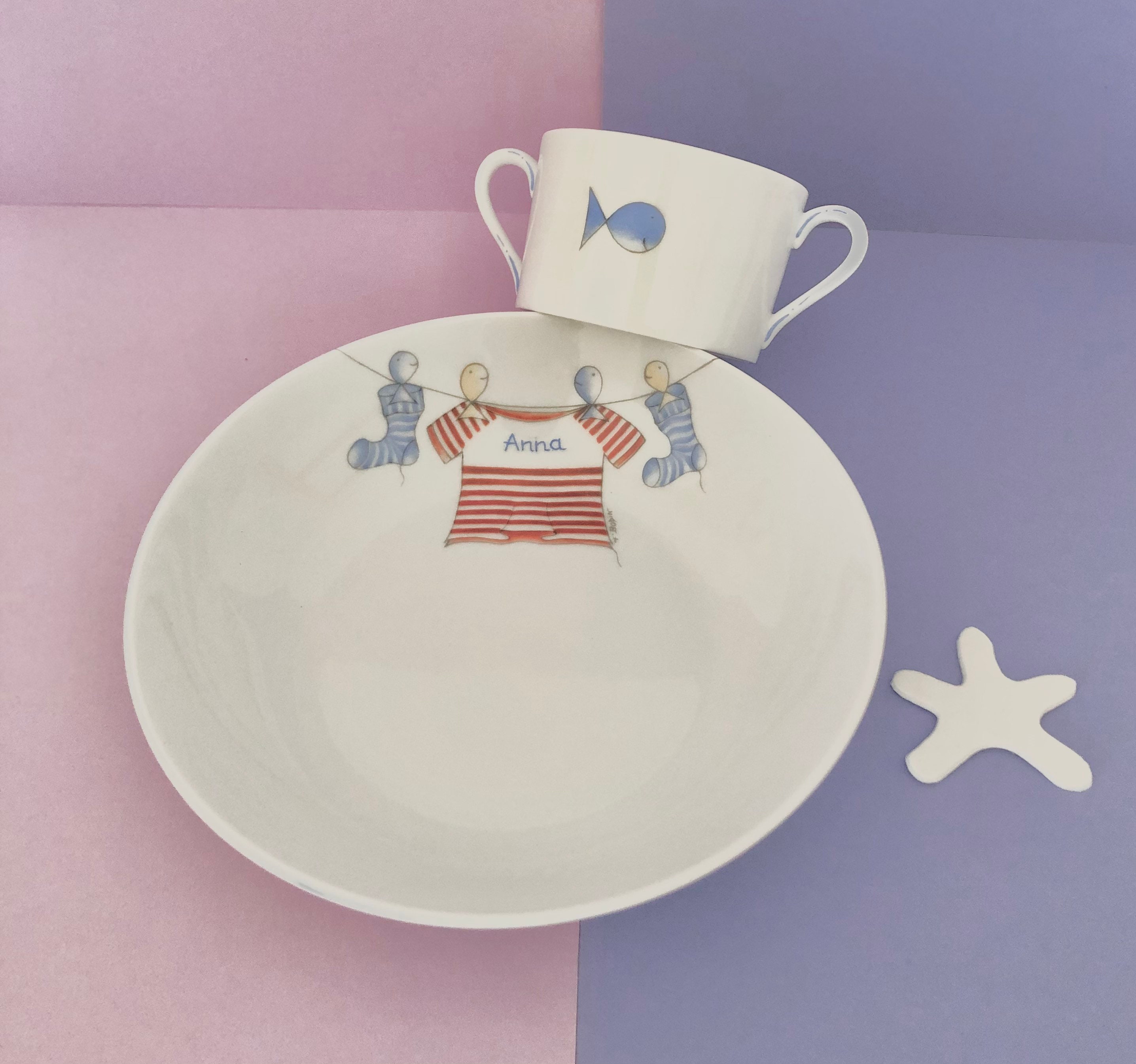 Assiette Porcelaine Personnalisée et Sa Timbale