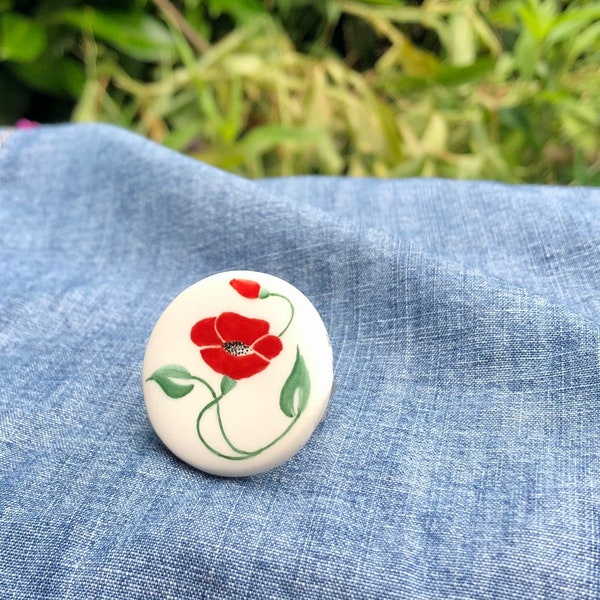 Bague porcelaine et argent