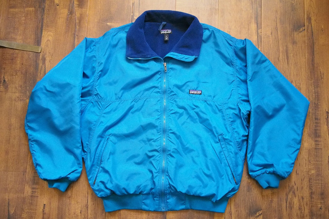 Vintage 1990s Patagonia Teal Blue 2-Piece Fleece Lined Jacket | Etsy