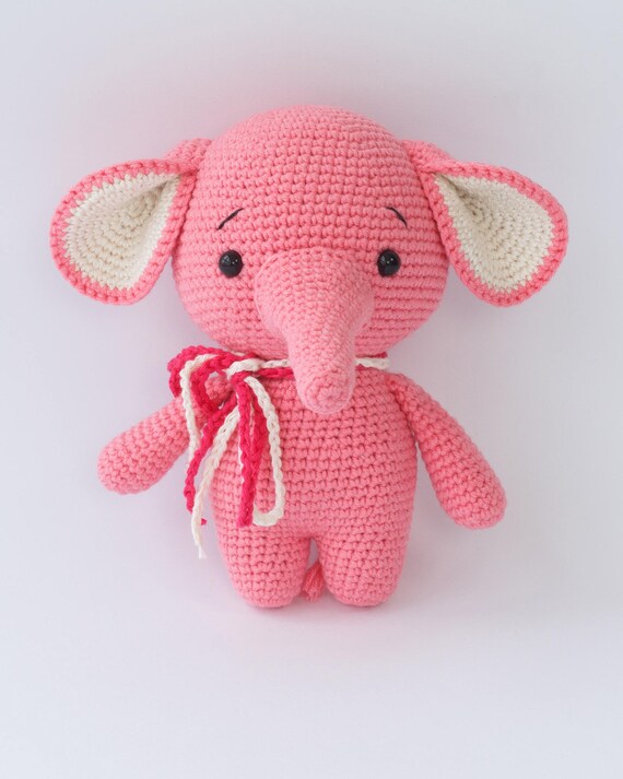 crochet elephant stuffed animal
