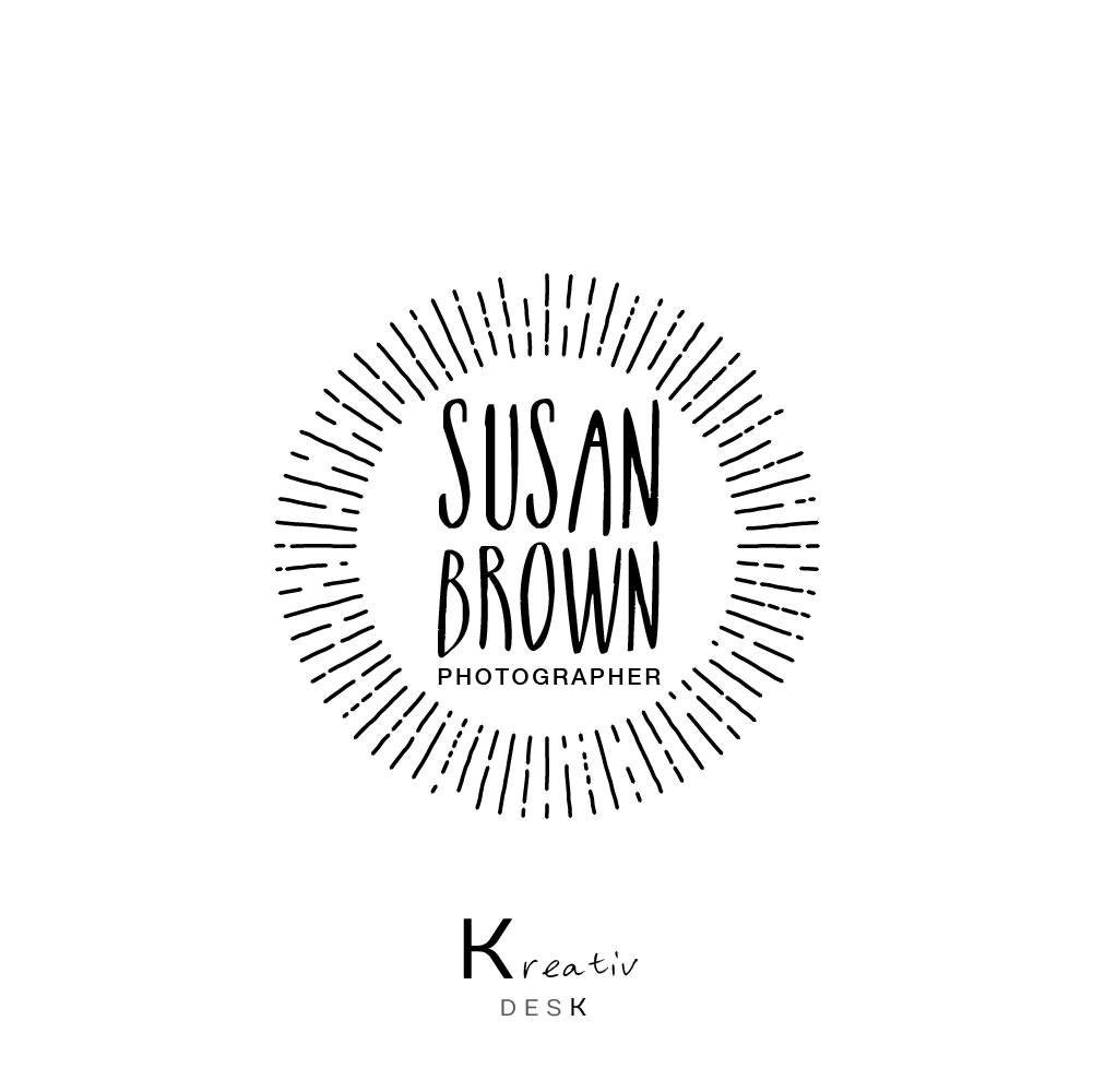 Sunray Logo. Sun Logo. Ray Logo. Circle Logo. Photography | Etsy