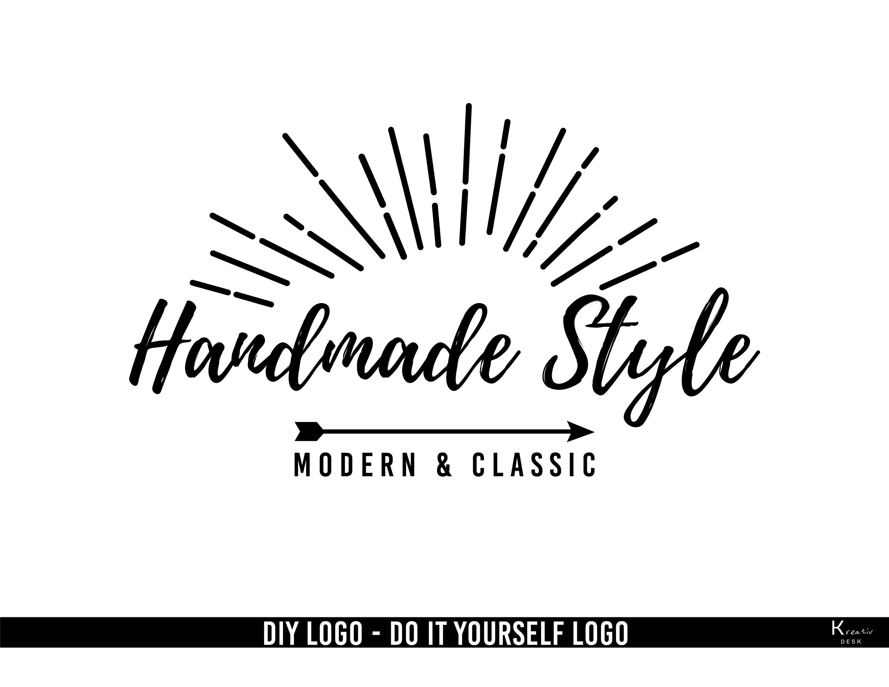 Ray Logo. Sun Ray Logo. Handmade Logo. Vintage Logo. Boutique | Etsy