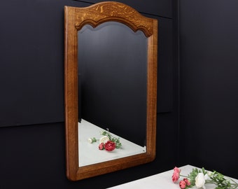 Large Wall Mirror from Europe | Vintage Entryway Mirror or Bathroom Mirror | Vintage Home Decor