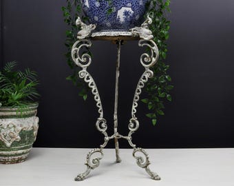 Vintage Brass Plant Stand-Vintage Home Decor | Indoor Plant Stand-Plant Lover Gift