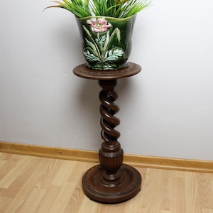 Vintage Plant Stand -Wooden End Table | Indoor Plant Stand-Vintage Side Table | Vintage Home Decor -Unique Gift Ideas