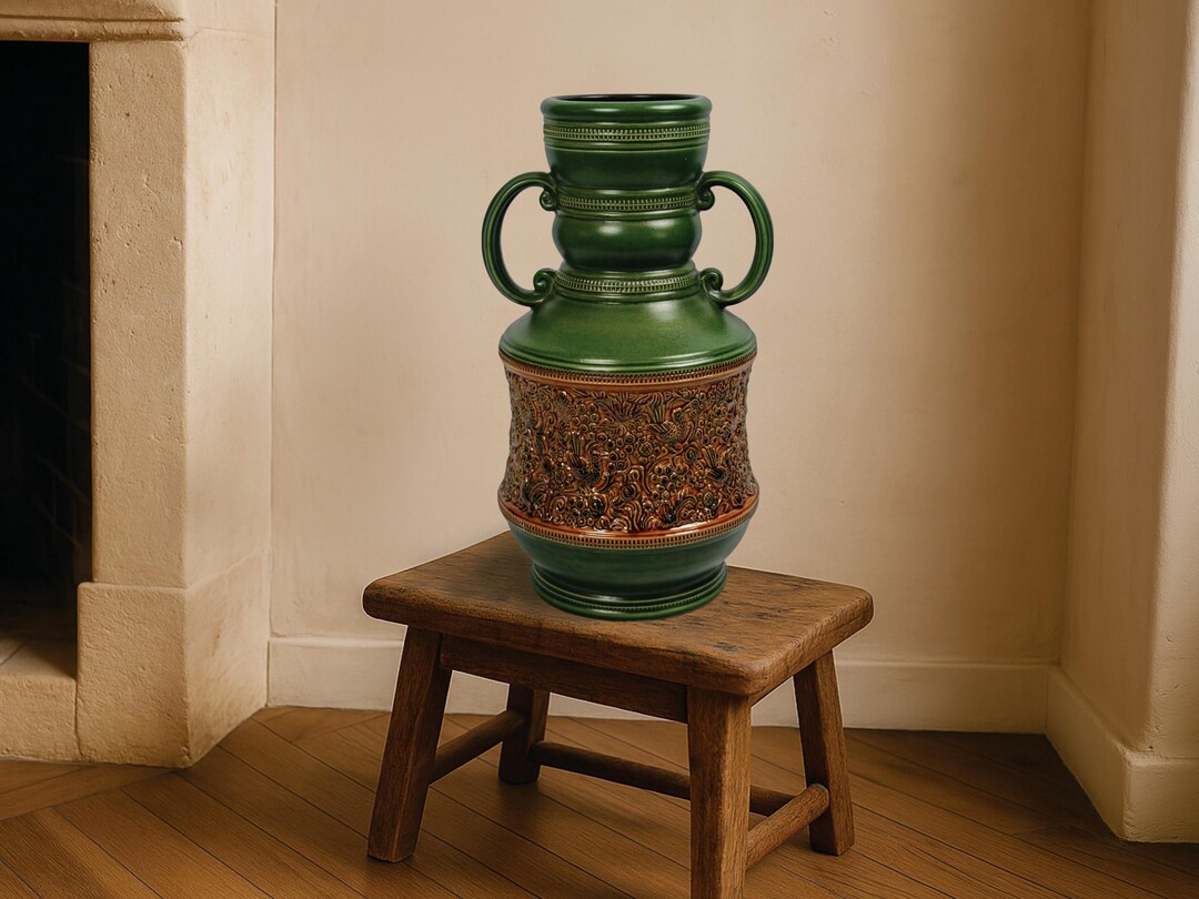 Large Floor Vase - Vintage Home Decor | Mid Century Vase - Decorative ...