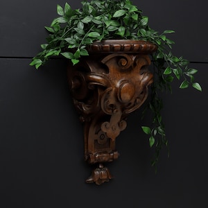 Antique Corbel Display Shelf | Carved Wooden Corbel | Antique Wall Decor-Unique Gift Idea