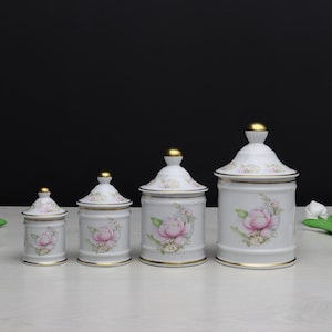 French Decor Limoges Kitchen Canister Set | Einzigartige Geschenkideen für Küchendekor oder Badezimmerdekor