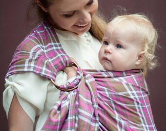 Linen Ring Sling, Baby Sling, Baby Sling Carrier, Printed Baby Sling, Baby shower gift, Toddler, Infant, Baby carrier, Pure Linen Ring Sling