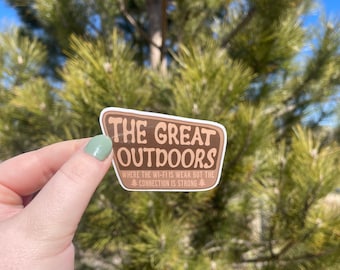 The Great Outdoors sticker for water bottle, car, laptop