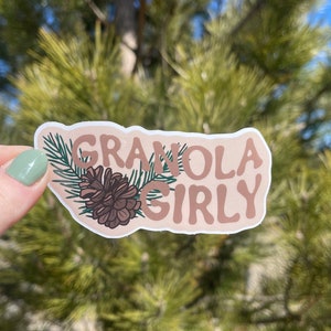 Granola Girl Vinyl Stickers for cars, water bottles, laptops
