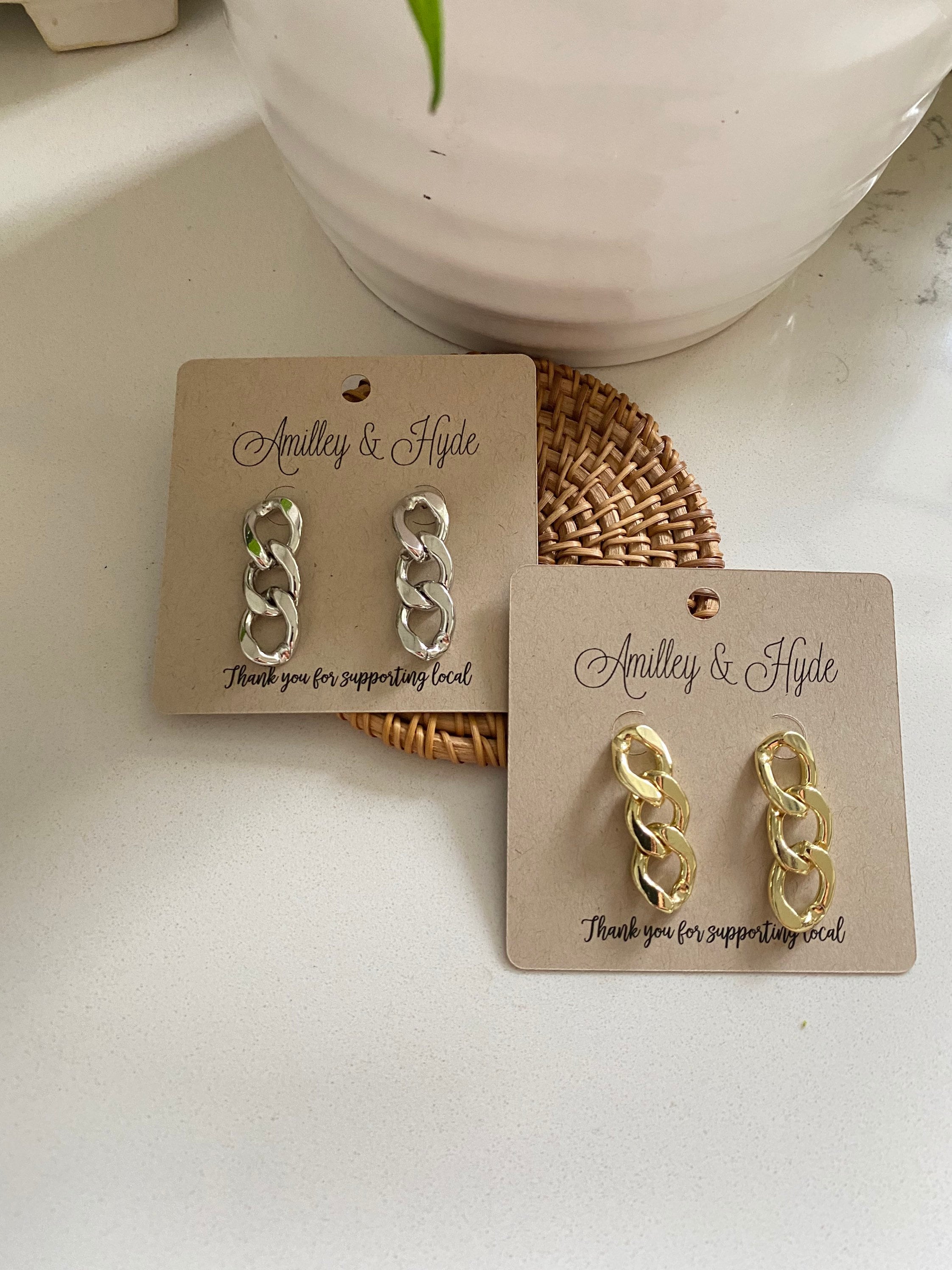 Chain Link Dangles - Etsy