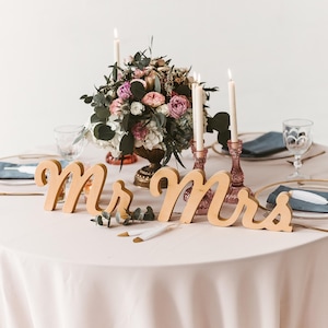 Mr and Mrs, Mr and Mr, Mrs and Mrs sign for your rustic wedding centerpiece decor, wooden bride and groom sign letters as engagement gifts