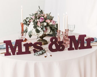 Mr & Mrs Top Table Wedding Decoration Personalised Silver 25th Anniversary Gifts 