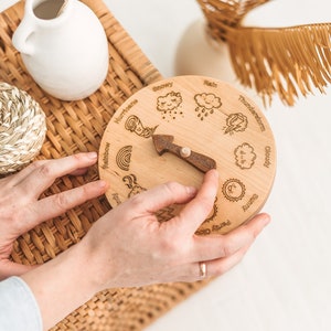 Preschool Teaching Weather clock, Wood weather wheel, Weather station for kids, toddler gifts, weather board classroom resources, materials