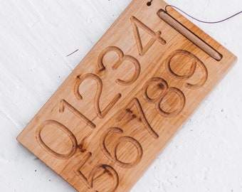 wooden counting board