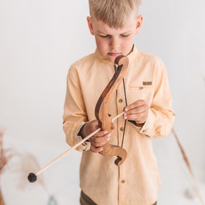 Personalized Archery Set, Wooden Bow And Arrow Kids Toys, Hunting Outdoor Games, Montessori Gift For Kids, Pretend to Play Christmas Present